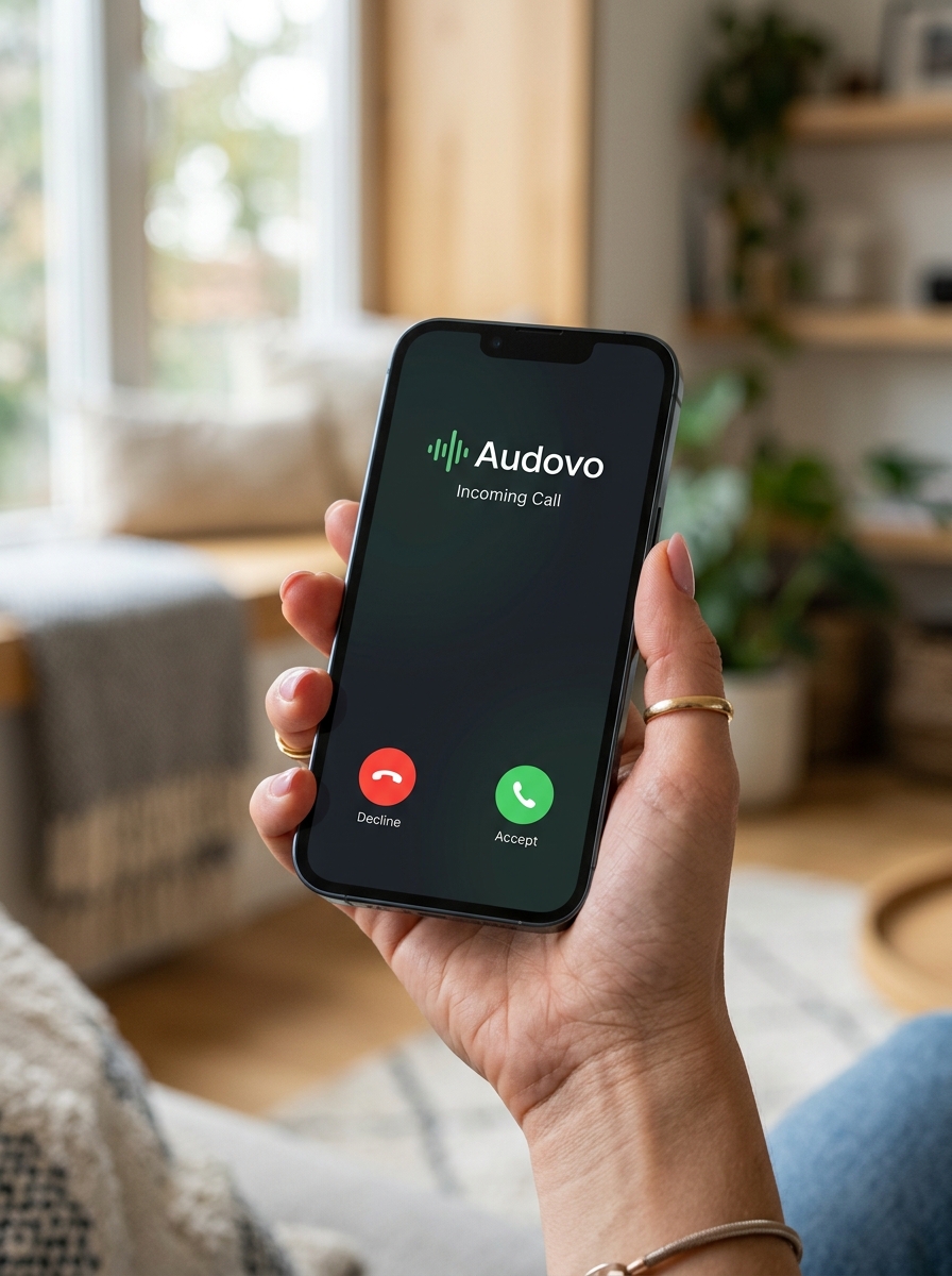 Audovo Incoming Call on Smartphone