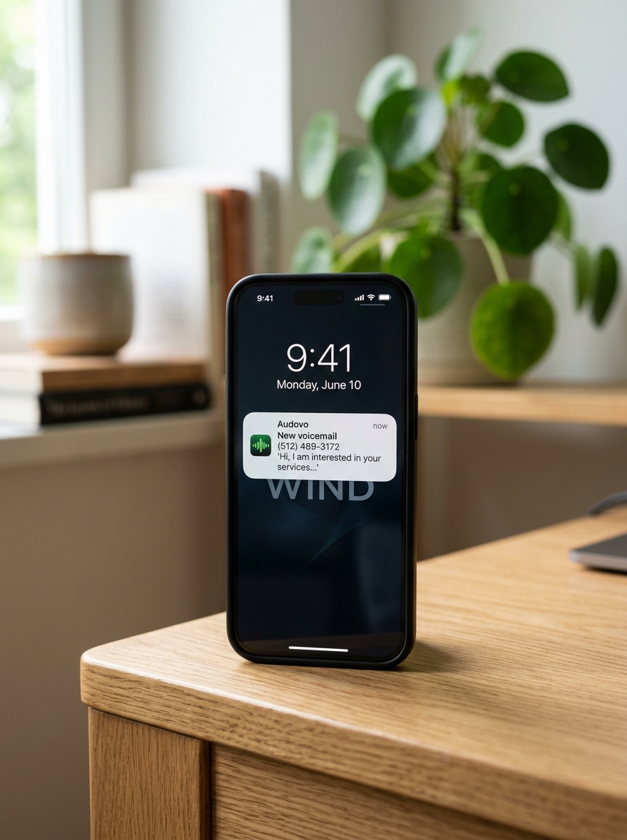 Audovo Lock Screen Voicemail Notification